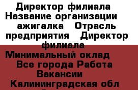 Директор филиала › Название организации ­ Zажигалка › Отрасль предприятия ­ Директор филиала › Минимальный оклад ­ 1 - Все города Работа » Вакансии   . Калининградская обл.,Советск г.